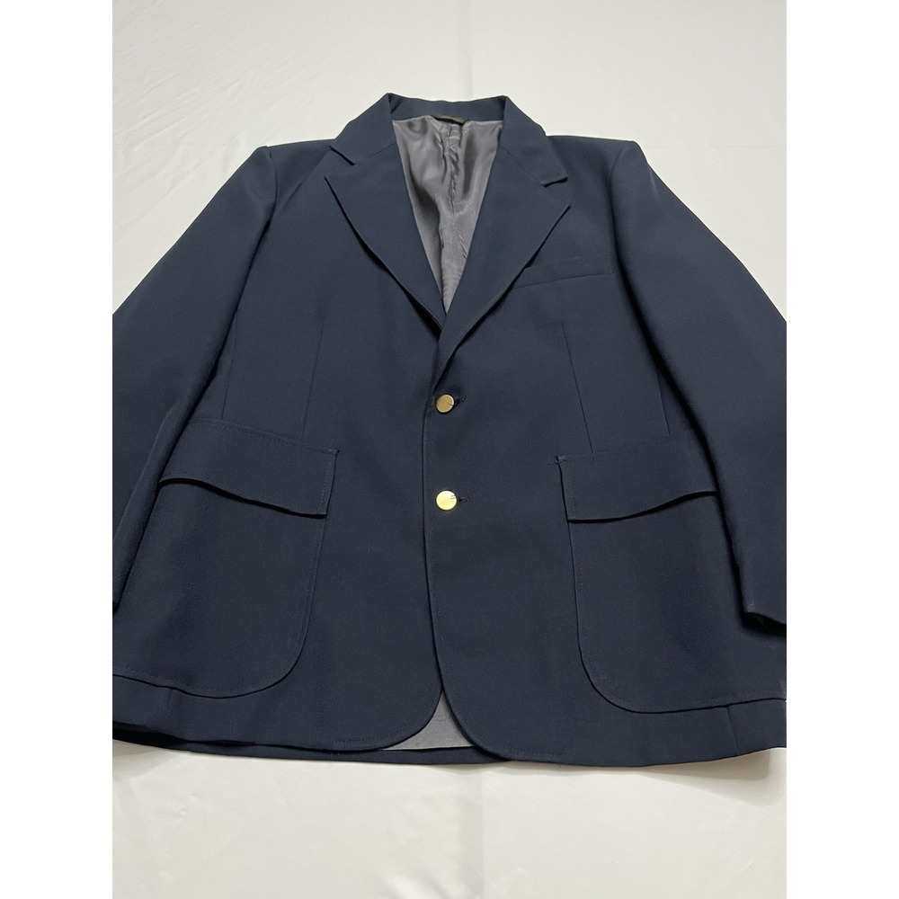 Levi's Panatela Vintage Gold Button Navy Blue Sport Coat Blazer 44R